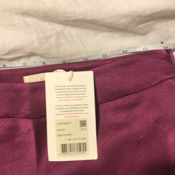 Sezane Sandy Fuchsia Midi Skirt - Picture 6 of 8